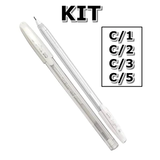 Caneta Gel Branca Trigel Cis 0.8mm Tom Pastel - Designer de Sobrancelhas