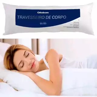 Travesseiro Corpo Ortobom Giant Pillow 100% Fibra Siliconada Macio
