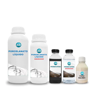Kit Porcelanato Líquido Creme AG - RAL9001 por M²