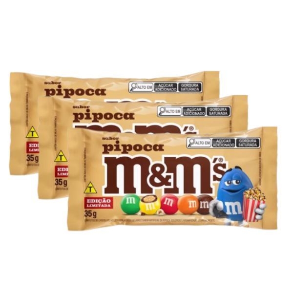 Kit 3 M&M's Confeito de Chocolate Mars MM M&M | Shopee Brasil