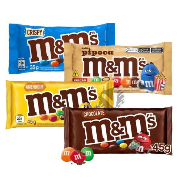 m＆m　3点セット Kit 3 M&M's Confeito de Chocolate Mars MM M&M | Shopee Brasil