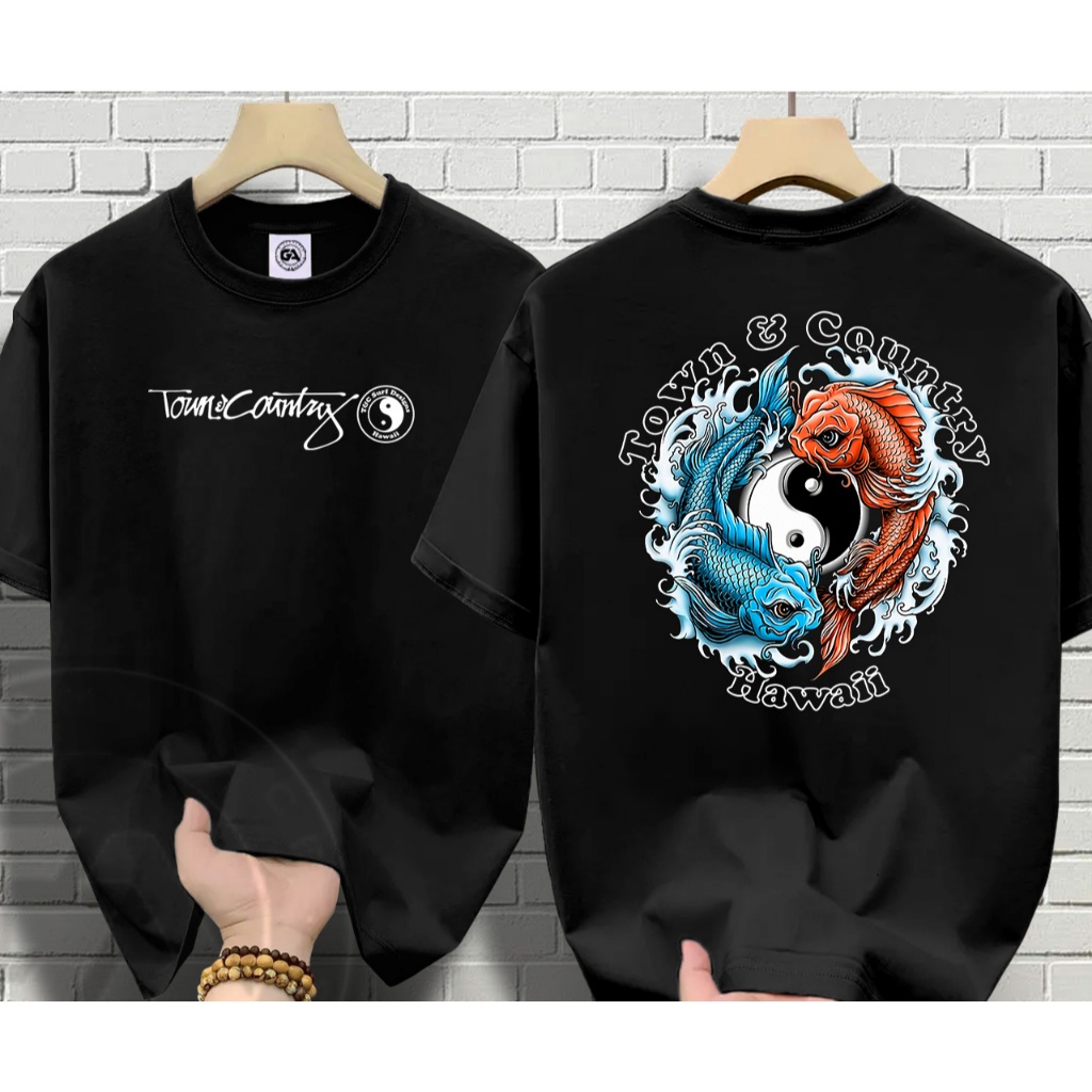 Camiseta Masculina FC T-Shirt Toun e Country Yin Yang Streetwear Style 100% Algodão Diversas Cores