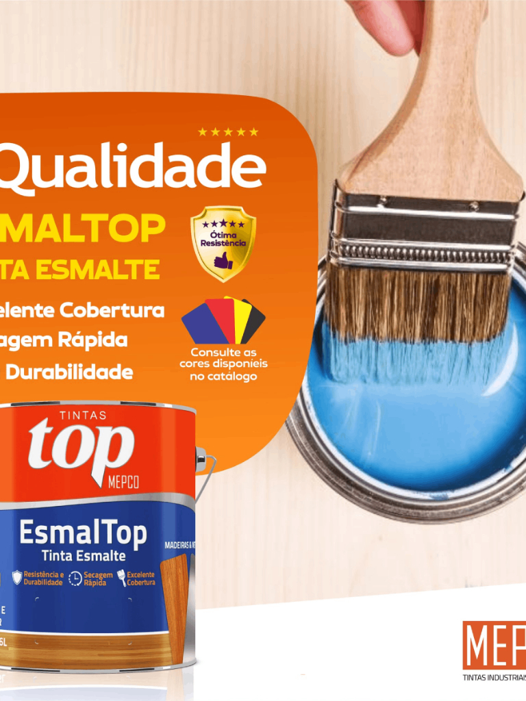 Tinta Para Metal e Madeira - Esmalte Sintético Base Solvente - 900ml ...