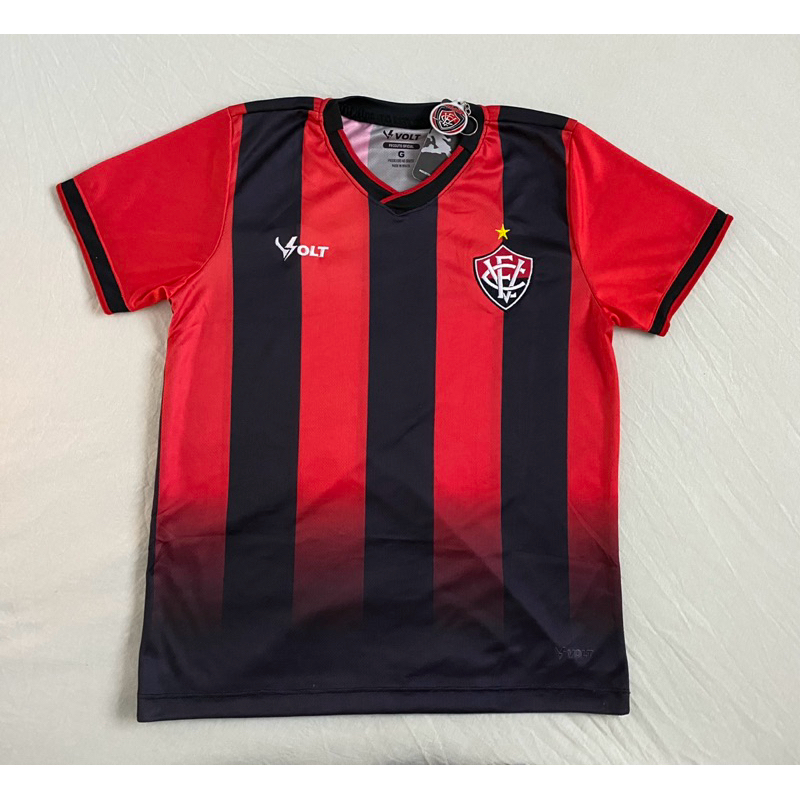 Camisa Camiseta de Time Vitória Futebol Masculino Adulto