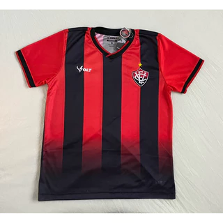 Camisa Camiseta de Time Vitória Futebol Masculino Adulto