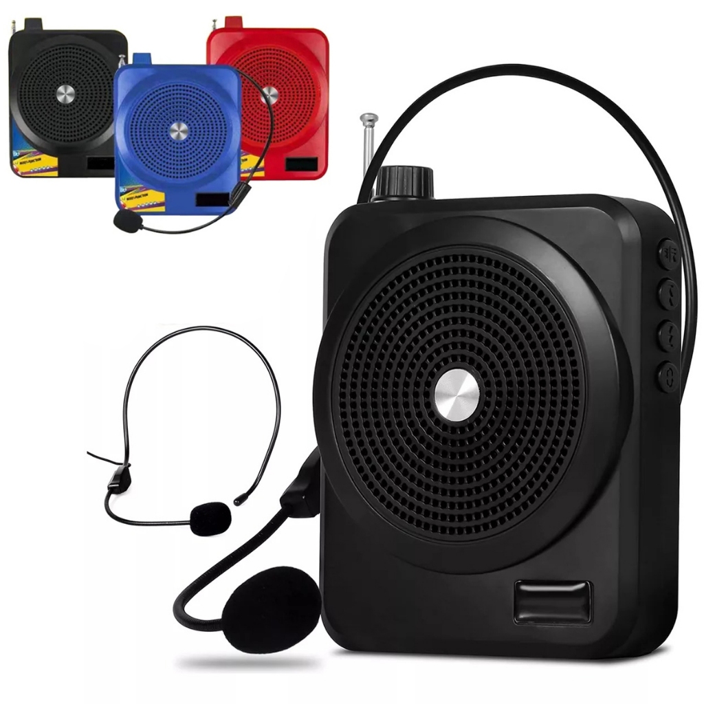 Megafone Amplificador De Voz Kit Professor Recarregável Com Alça Usb ...