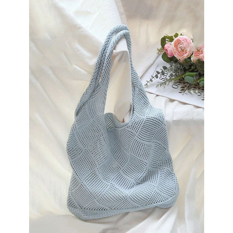 Bolsa moda Praia Tricot Croche Verão Clássica