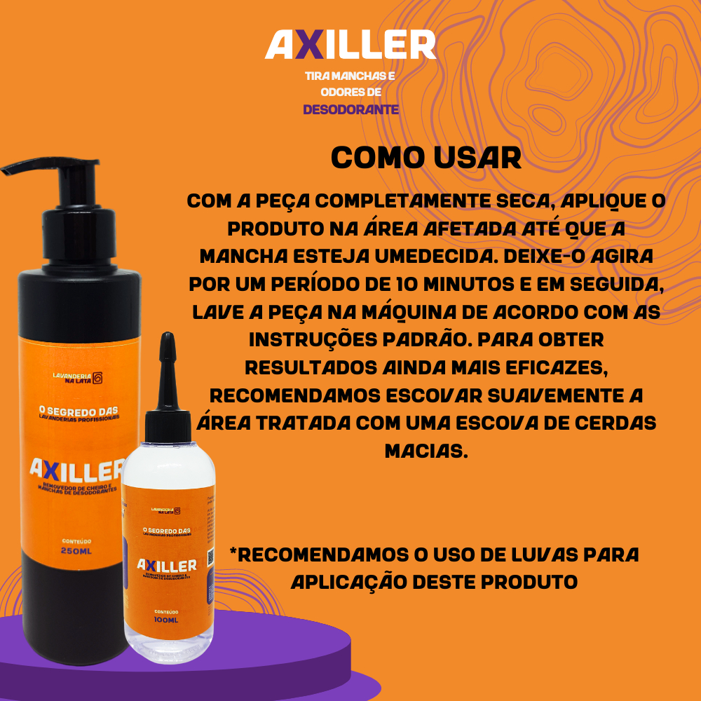 Axiller - Removedor de Odores e Manchas de Desodorante - 100ml | Shopee ...