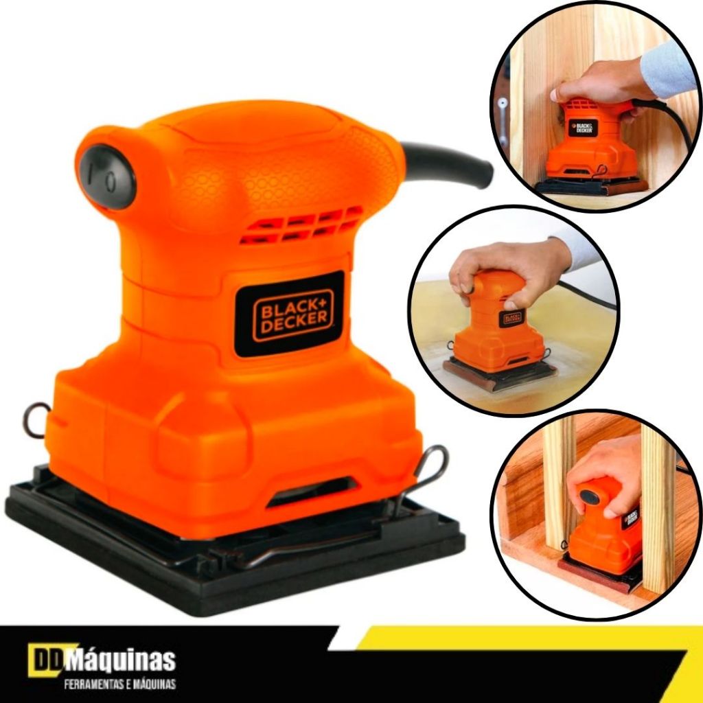 Lixadeira Orbital 1/4 200W 200 Volts - Black e Decker