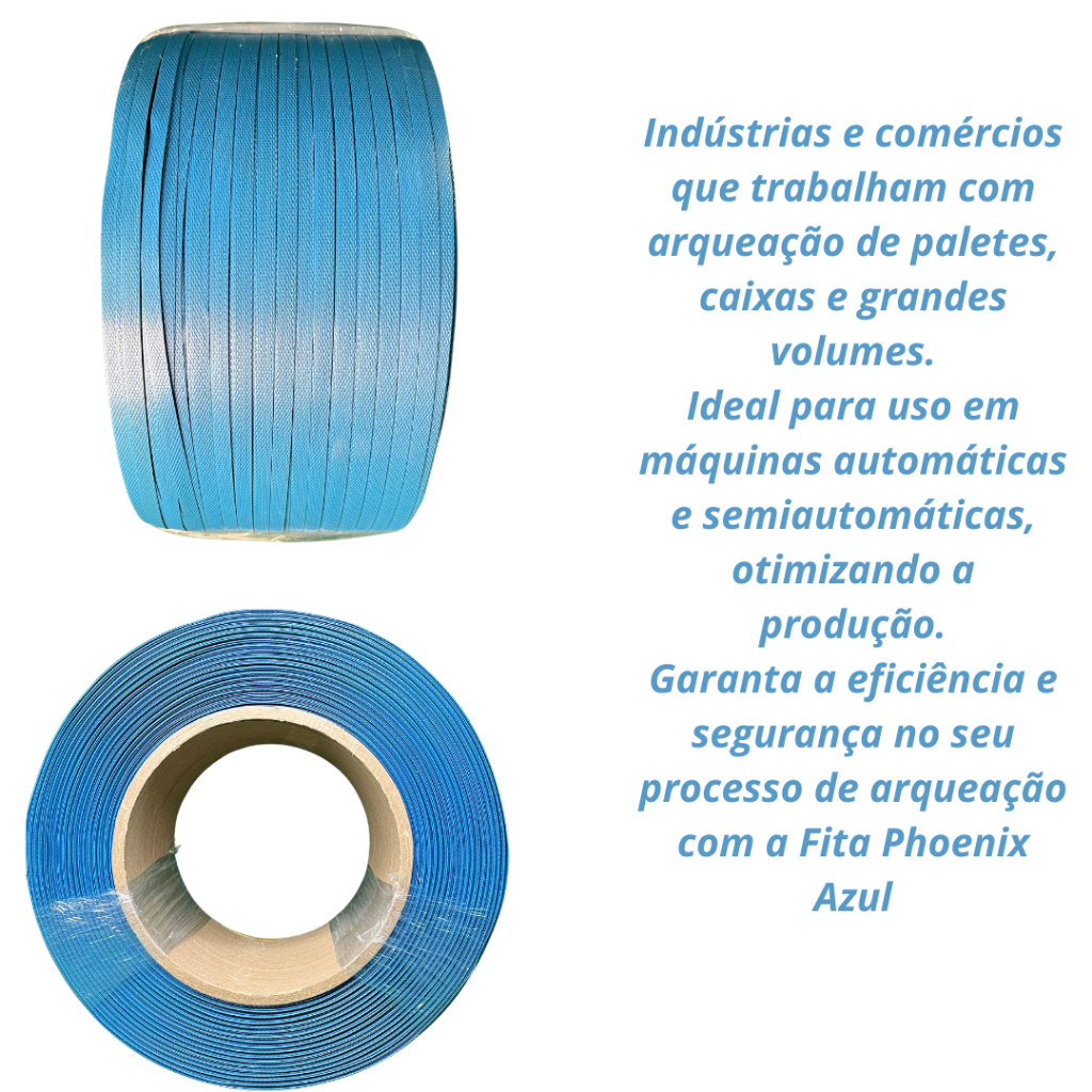 Fita de Arquear Phoenix Azul 2000m – Para Máquina Semiautomática e ...