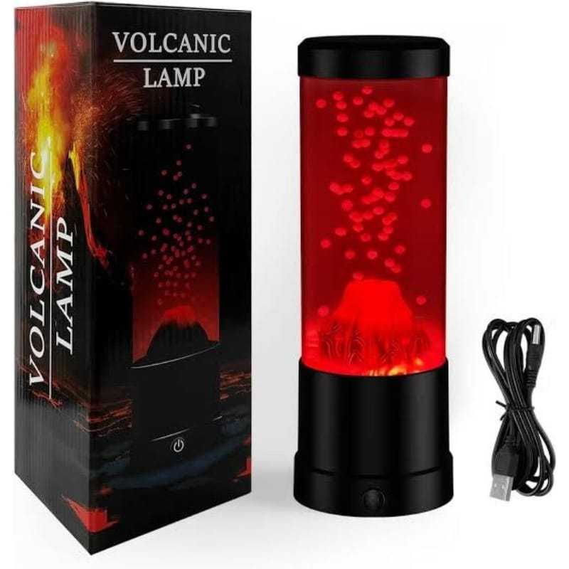 Luminária Led Lava Night Lamp Vulcão Decoração USB