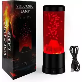Luminária Led Lava Night Lamp Vulcão Decoração USB