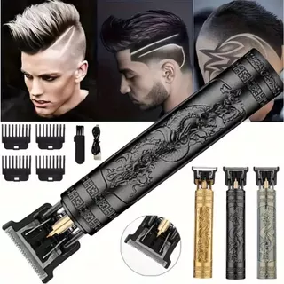 Máquina de cortar cabelo barbeiro dragão profissional elétrica bateria recarregável