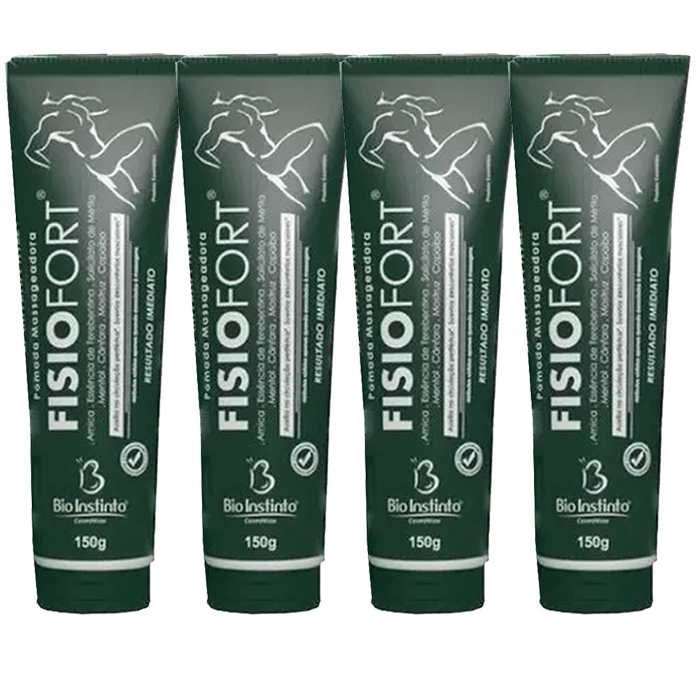 Kit 4 Gel de Massagem Pomada para Dor Cansada Muscular Fadiga Hérnia de ...