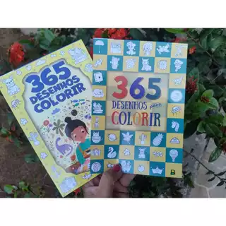 Livro PAD BLOCO 365 Desenhos para Colorir Brasileitura em Oferta na Shopee