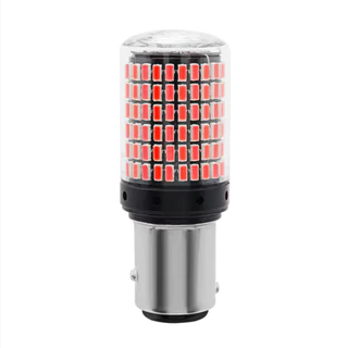 LÂMPADA LED 1157 FREIO 2 POLOS 144 Led's VERMELHO
