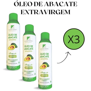 KIT 3 Óleo de abacate Extravirgem Spray - Klein Foods 200ml