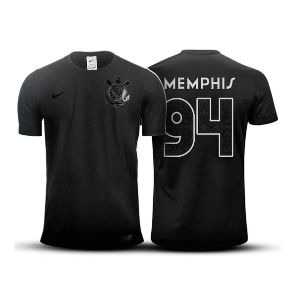 Manto do Timão Memphis 94 All Black 24/25