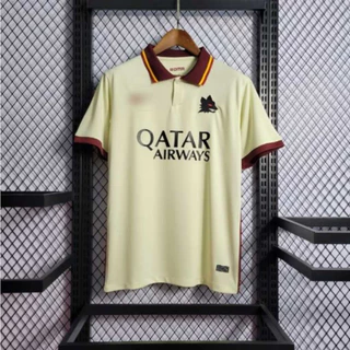 Camiseta Bege Roma Polo 24/25 Novo Uniforme