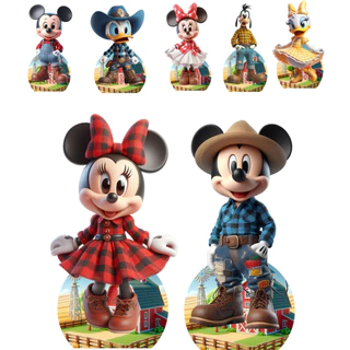 KIT DISPLAYS MICKEY E MINNIE FAZENDEIROS - FESTA E DECORAÇÃO