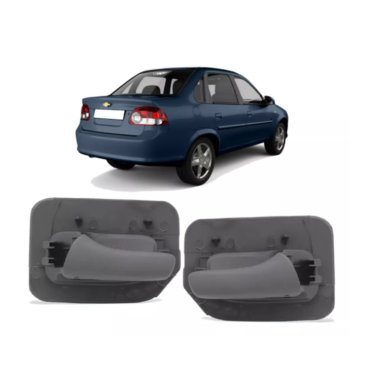 Par Maçaneta Interna TRASEIRA Corsa 1994>2004 Classic 2004>2016 (CINZA)