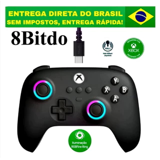 CONTROLE 8BitDo ULTIMATE RGB XBOX SERIES X | S, XBOX ONE e WINDOWS 10/11 HALL EFFECT, GAME PASS