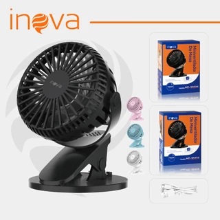 Inova Mini Ventilador com Clip Portátil De Mão ou Mesa, Maquiagem Recarregável Usb com cabo