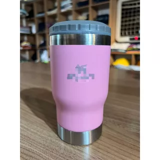 Copo Térmico Fosco Com Tampa e Abridor 420 ml Cerveja Café Inox Tipo Gelada Quente Festas Casa