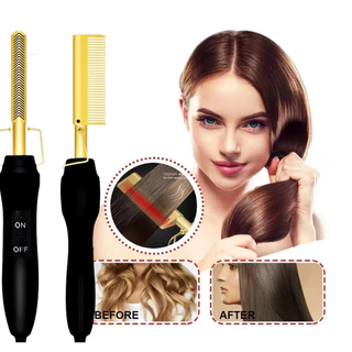 Pente Elétrico Alisador Cabelo Aquecimento Milti-fucional Chapinha Artiga