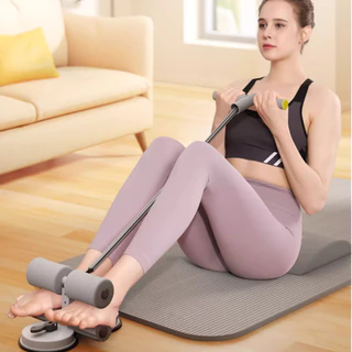 Equipamento auxiliar de abdominais fitness unissex ventosa muscular abdominal dispositivo de pé fixo -V2