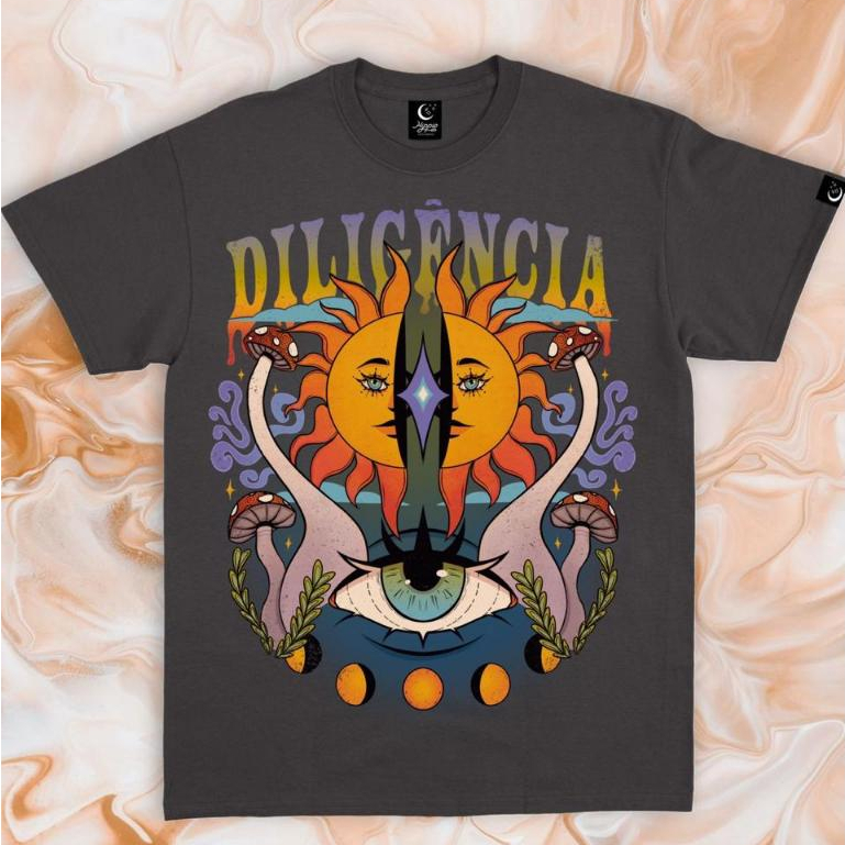 Blusa Camiseta Feminina Unissex Diligência - Preta