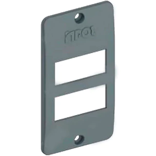 Kit c/12 Tampa condulete 2 interruptores separados 1'' Cinza INPOL em Oferta na Shopee