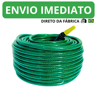 Mangueira Trançada Tramontina Resistente e Flexível para Jardim - Verde 10m/15m/20m/30m/50 Metros