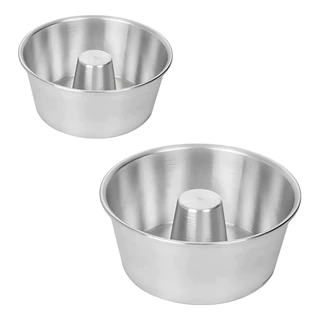 Kit forma assadeira para bolo pudim serve para forno e air fryer