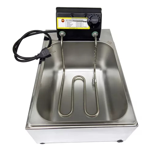 Fritadeira Elétrica Óleo Inox Cuba 7 Litros com Termostato R