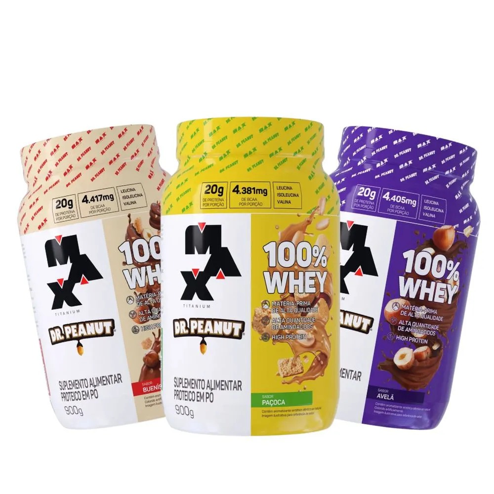 100% WHEY DR. PEANUT POTE 900G PAÇOCA | Shopee Brasil