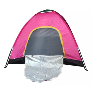 Barraca Camping 4 Pessoas Acampamento Praia Rosa com Verde em Oferta na Shopee