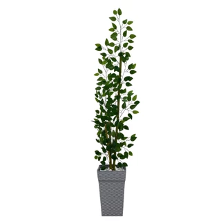 Planta Artificial Bambu da Sorte Vaso Quadrado Atacado