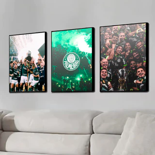 Kit 3 Placas/Quadro Decorativos Palmeiras 21x29/29x42