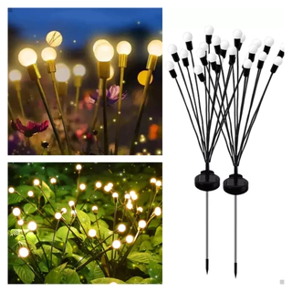 Luminaria De Jardim Em Forma De Vagalume Placa Solar Espeto Luz Led Decoração