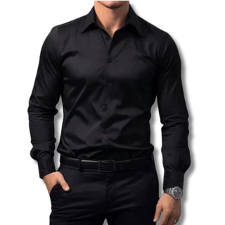Camisa Social Branca Masculina Slim Luxo Executiva Premium