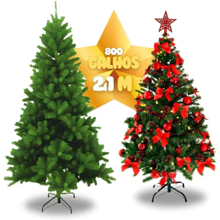 Arvore Natal Tradicional Super Luxo Premium tamanhos 150 a 240cm ate 1000galhos