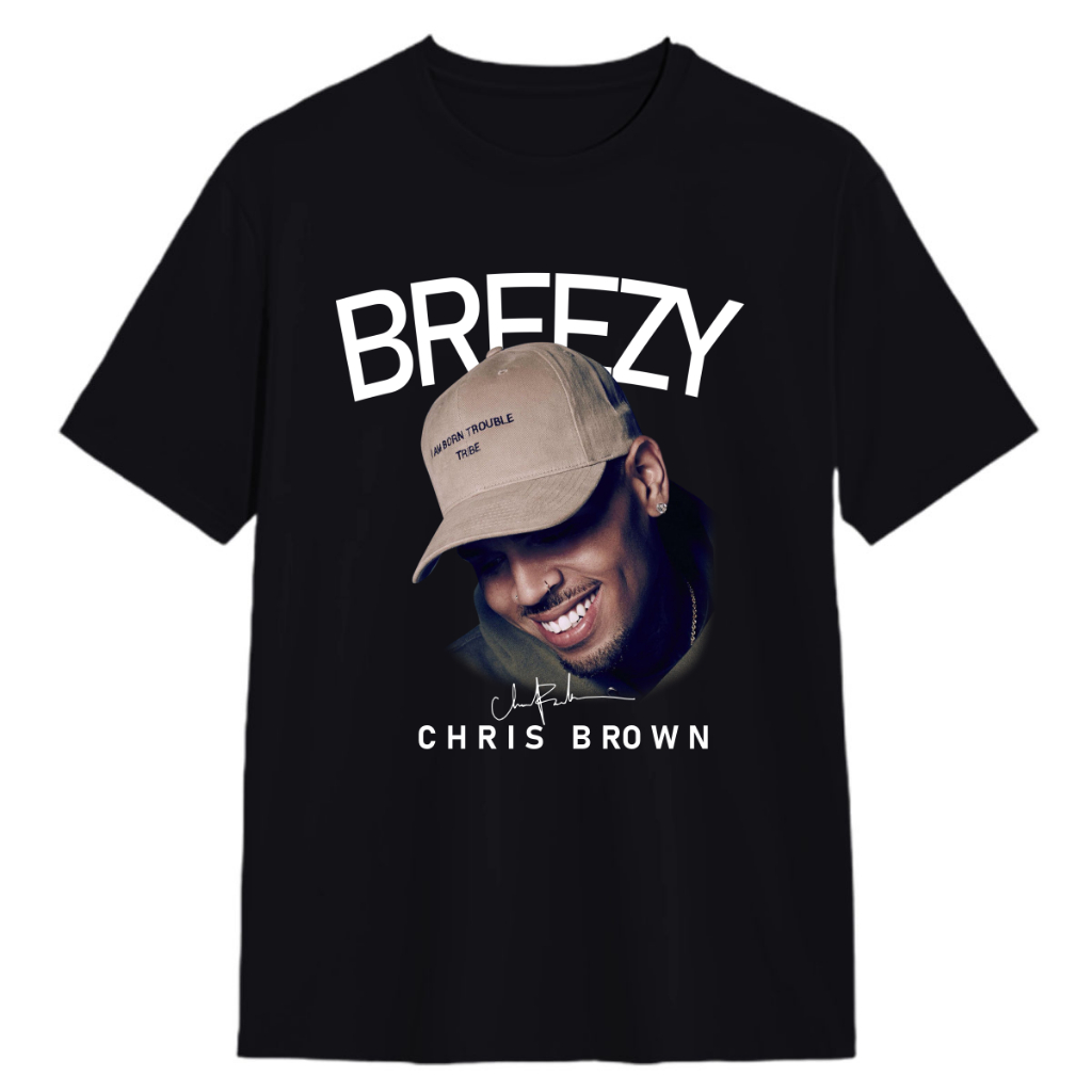 Camiseta Camisa Chris Brown Cantor Rapper Algodão Unissex Varias Cores Shopee Brasil 6249