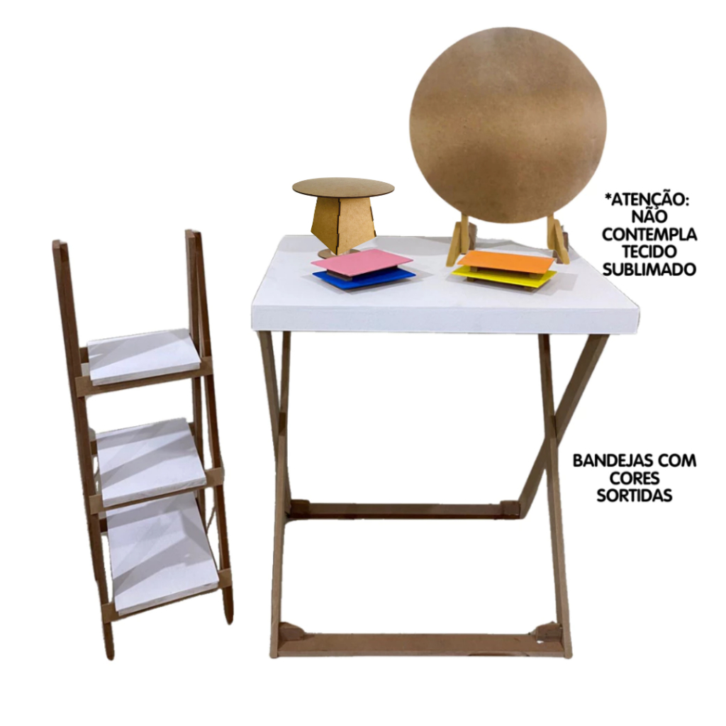 KIT FESTA NA MESA / MINI FESTA BRANCO DECORAÇÃO DE FESTA COM MESA X ...