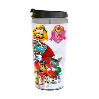 Belley Copo Térmico Personalizado Patrulha Canina Personagens Filhotes 450 ml Inox Interno.