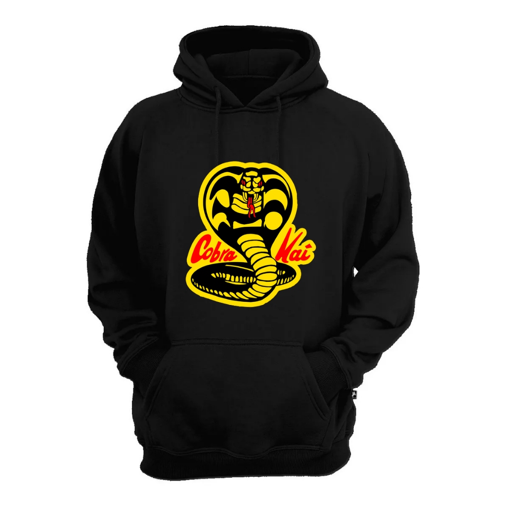 Blusa masculina moletom cobra kai logo série style blusa de frio ...