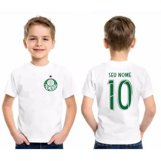 Camisa Camiseta Palmeiras personalizada com nome e número Adulto e Infantil !!