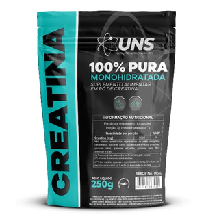 Creatina - 250G - 100% Pura Monohidratada - [UNS] - Marca exclusiva da Indústria Rei das Castanhas