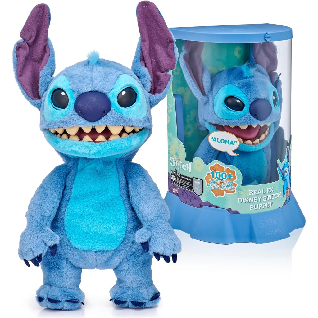 Pelúcia Real Fx Disney Stitch Puppet Animatronico Wow! Stuff