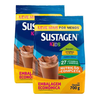 Kit 2 Sustagen Kids 700gr Chocolate em Oferta na Shopee